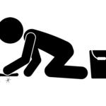 大掃除にストッキング？